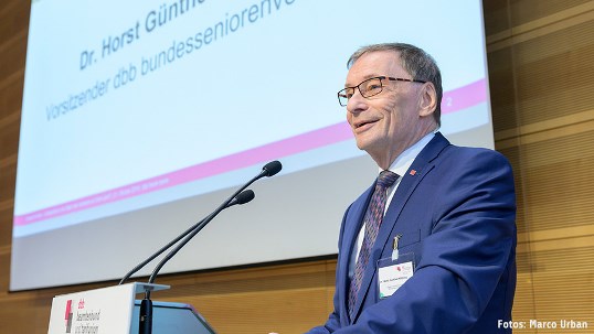 Der Vorsitzende der dbb bundesseniorenvertretung Klitzing